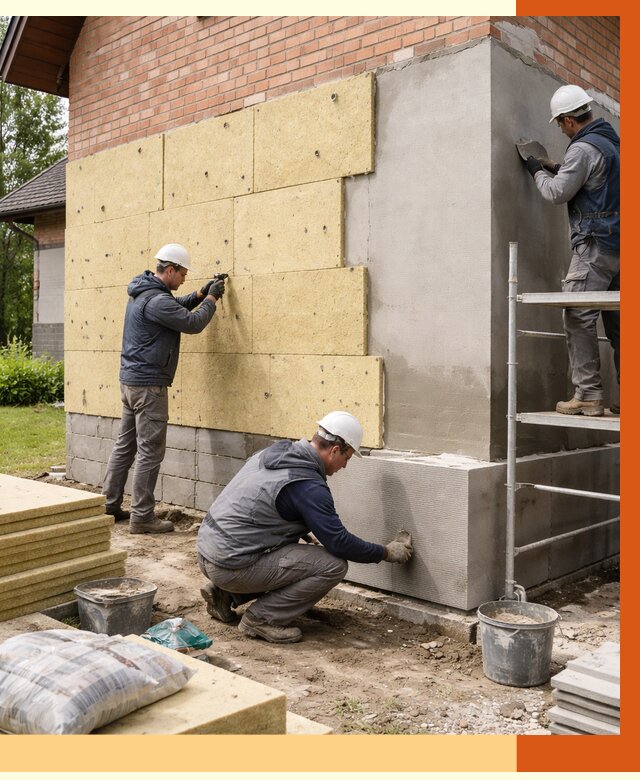 Утепление частного дома в Североуральске под ключ от 7726 руб/м2 — недорого | ТепломастерСву