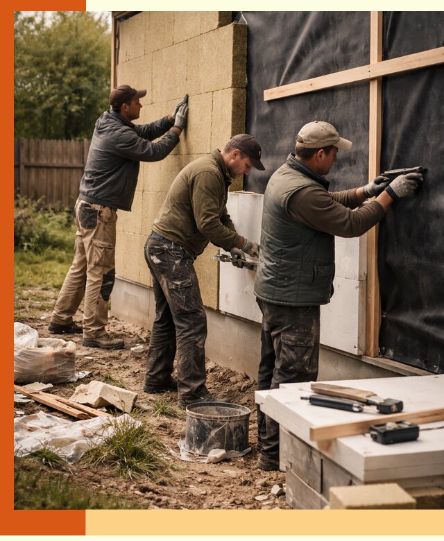 Утепление дачного дома под ключ в Североуральске