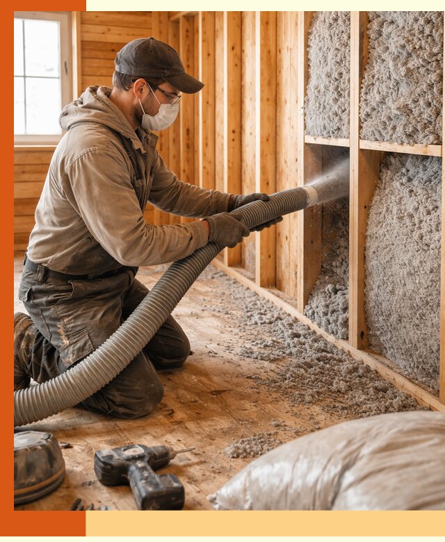 Утепление дачного дома эковатой в Североуральске — быстро и надёжно