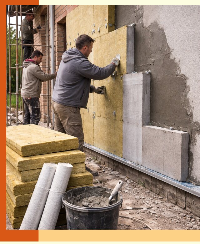 Утепление кирпичного дома под ключ в Североуральске