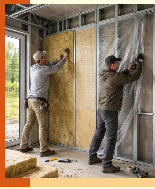 Утепление дома из ЛСТК в Североуральске с гарантией качества и эффективности