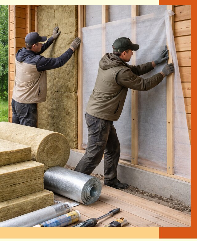 Утепление дома из двойного бруса в Североуральске от 4944 руб./м² — ТепломастерСву под ключ