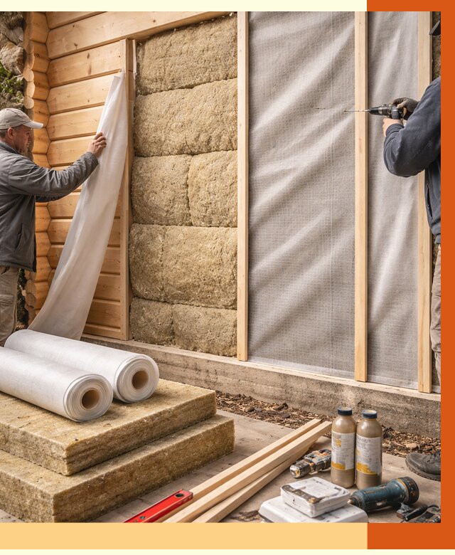 Утепление дома из минибруса в Североуральске от 4635 руб/м2 — заказать профессионально | ТепломастерСву