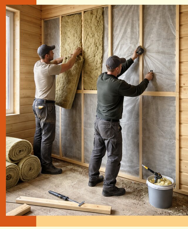 Утепление дома из минибруса в Североуральске: комплексные теплоизоляционные работы