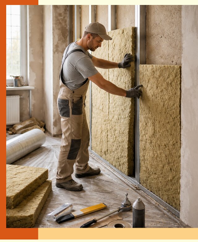 Утепление квартиры в Североуральске — комплексная теплоизоляция стен и полов