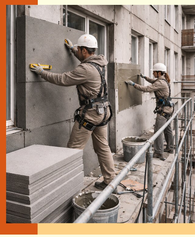 Утепление квартиры снаружи под ключ в Североуральске