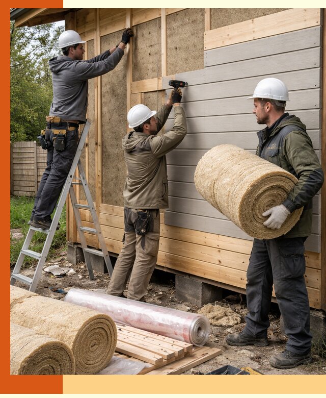 Утепление бани снаружи в Североуральске профессионально и надежно