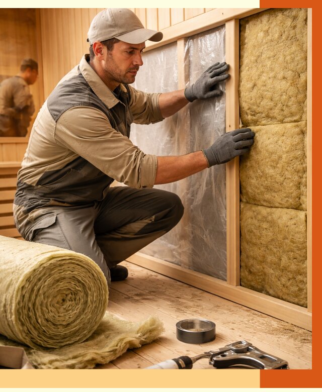 Утепление сауны изнутри в Североуральске от 6696 руб. за м2 | ППУ, под ключ — ТепломастерСву