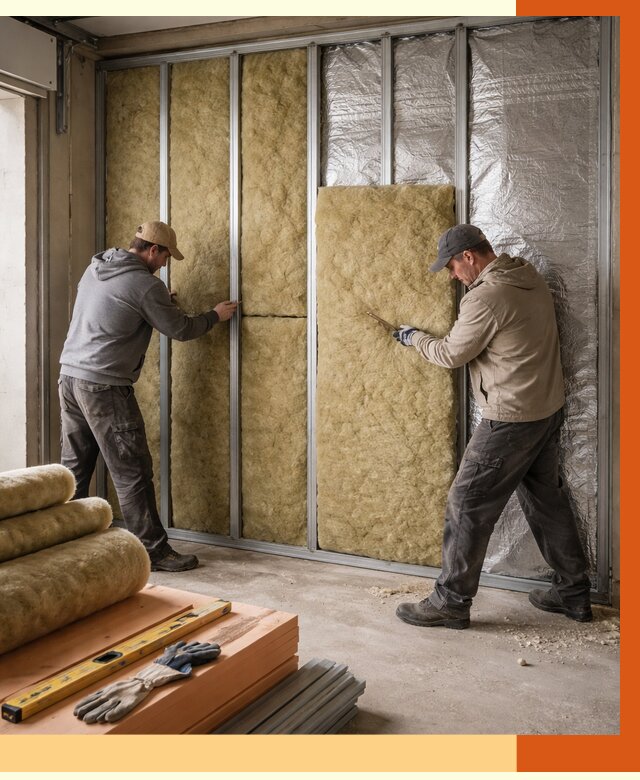 Утепление гаража изнутри в Североуральске от 7726 руб/м2 — работы и цена | ТепломастерСву