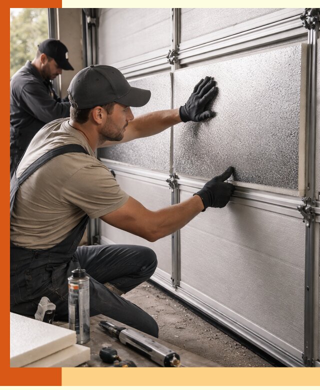 Утепление гаражных ворот в Североуральске качественно и надежно