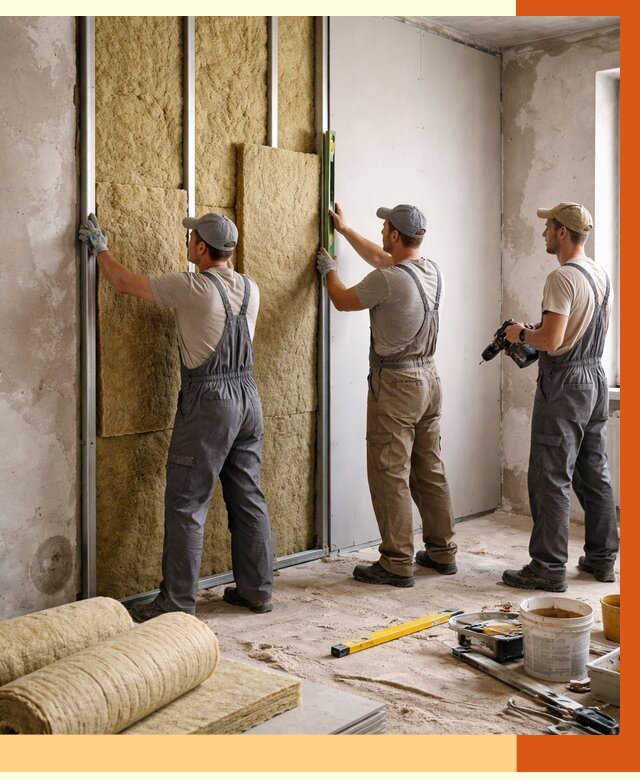 Утепление стен изнутри в Североуральске от 2318 руб/м² под ключ | ТепломастерСву