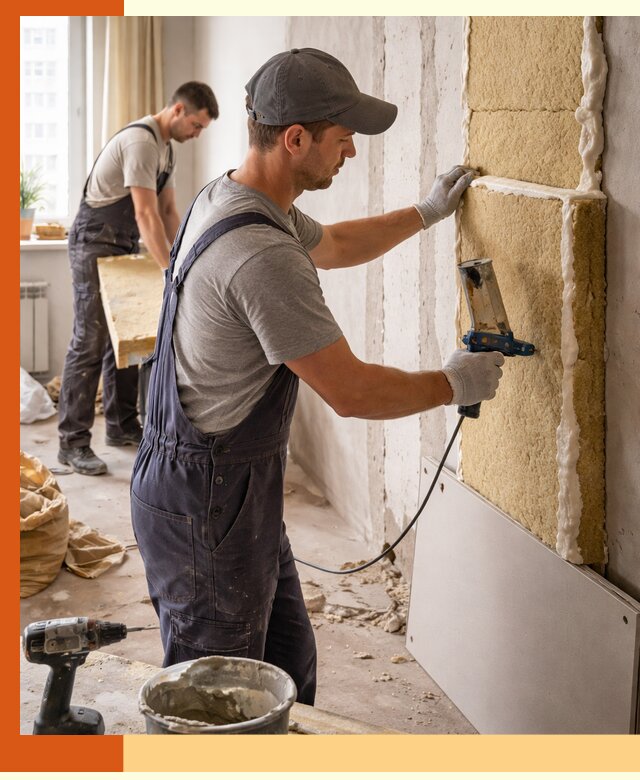 Утепление стен изнутри в Североуральске — качественно и эффективно