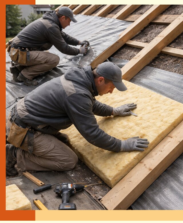 Профессиональное утепление крыши в Североуральске качественно и надежно