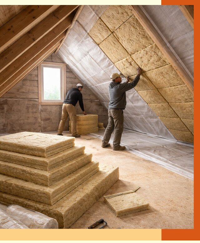 Утепление мансарды в Североуральске от 2575 руб/м2 — комплексно и под ключ | ТепломастерСву