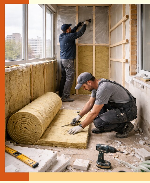 Утепление балкона под ключ в Североуральске качественно и быстро