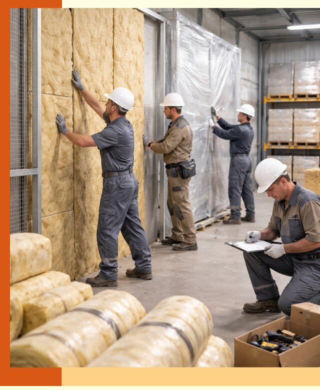 Утепление склада готовой продукции в Североуральске качественно и быстро