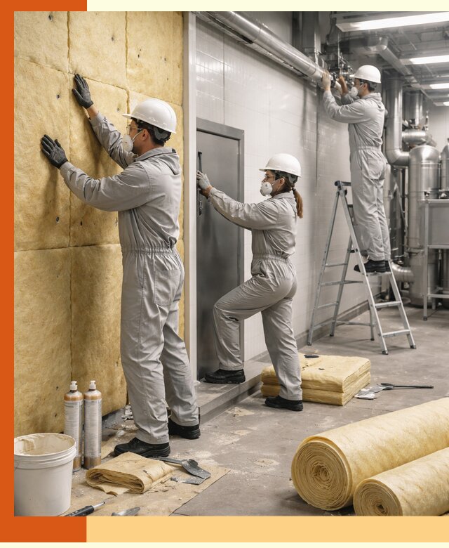 Утепление пищевого цеха под ключ в Североуральске