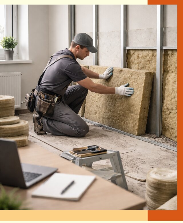 Утепление офиса в Североуральске от 4635 руб/м2 — комплексное утепление офиса под ключ | ТепломастерСву