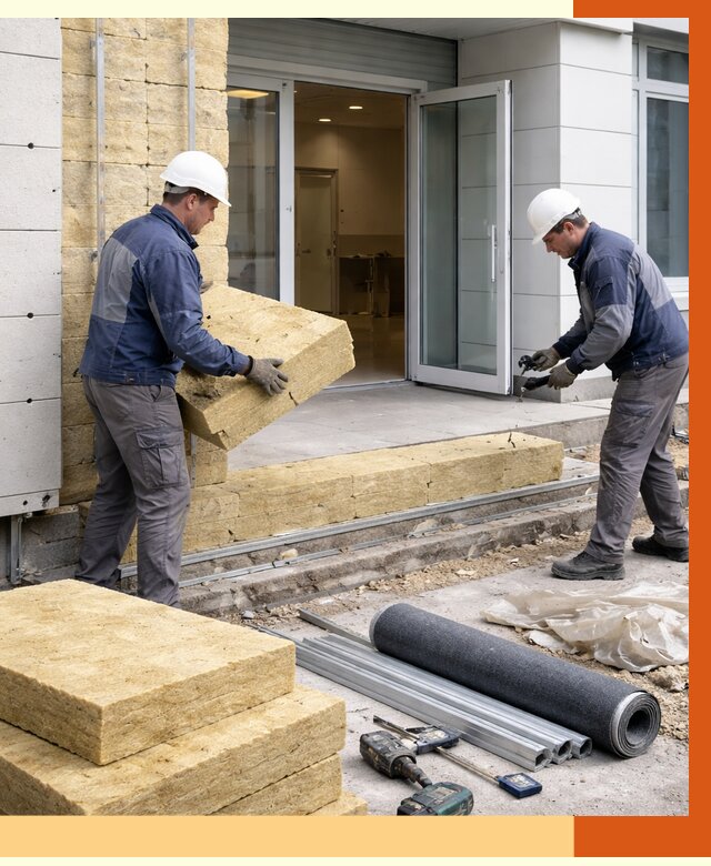 Утепление медицинского центра в Североуральске под ключ от 12876 руб./м² | ТепломастерСву