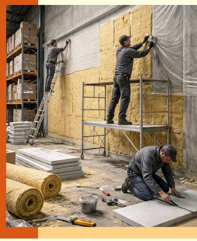 Утепление холодного склада под ключ в Североуральске