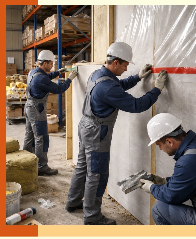 Утепление теплого склада под ключ в Североуральске