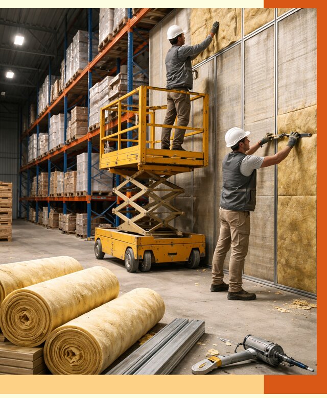 Утепление торгового склада в Североуральске от 3296 руб/м2 — комплексно и под ключ | ТепломастерСву