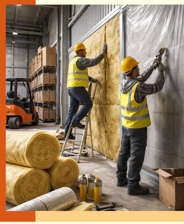 Утепление склада с техникой в Североуральске под ключ