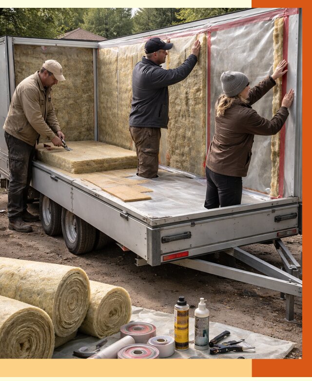 Утепление прицепа в Североуральске под ключ от 12876 руб. — комплекс от ТепломастерСву