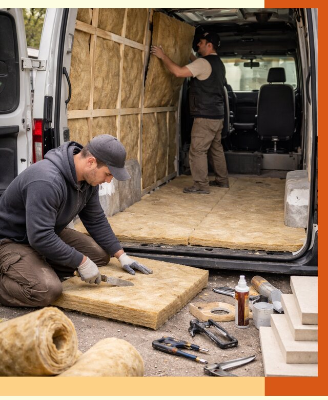 Утепление кемпера в Североуральске под ключ от 12361 руб. — профессионально | ТепломастерСву