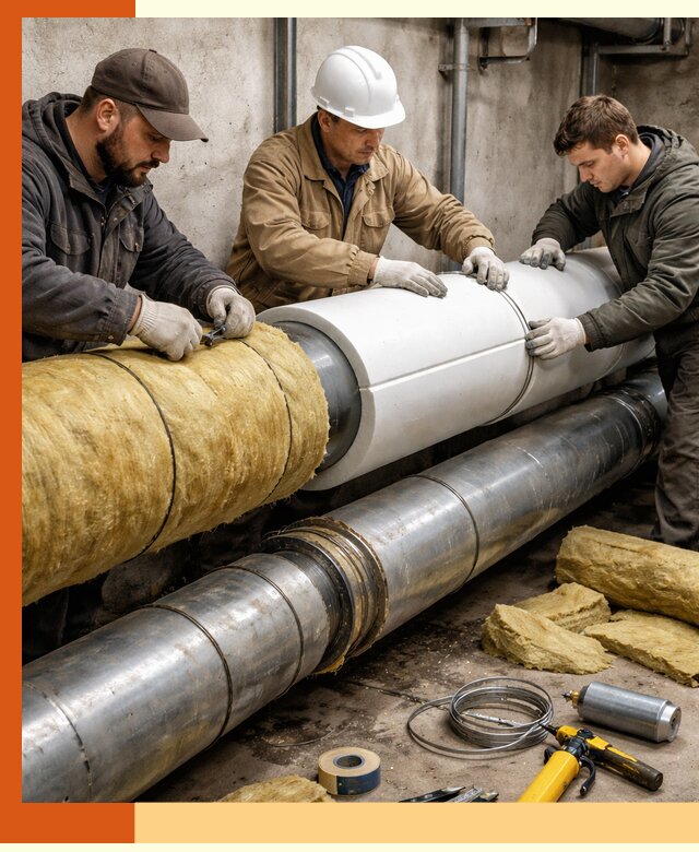 Утепление трубопровода в Североуральске с гарантией энергоэффективности