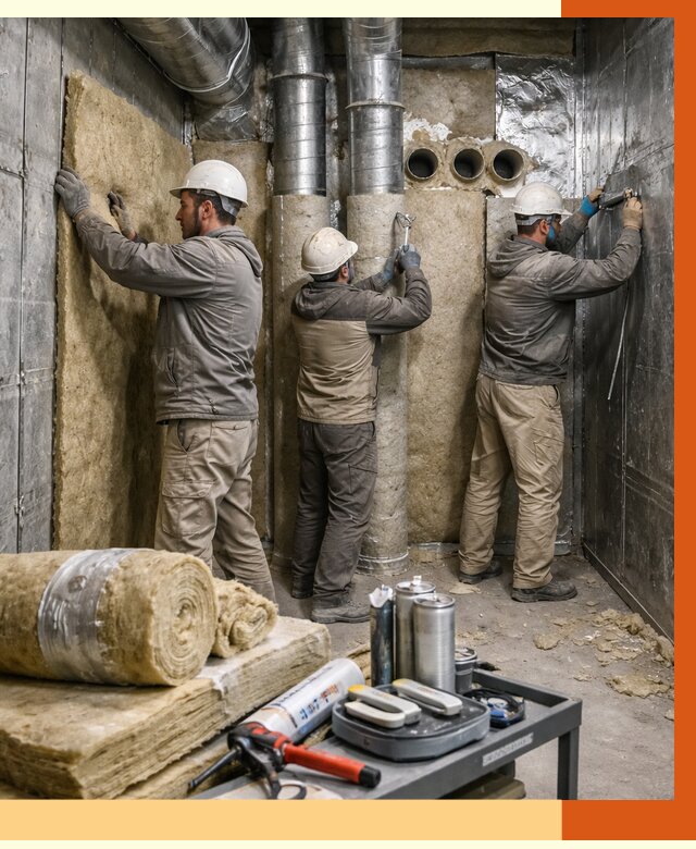 Утепление венткамеры в Североуральске под ключ от 1494 руб. — профессионально | ТепломастерСву