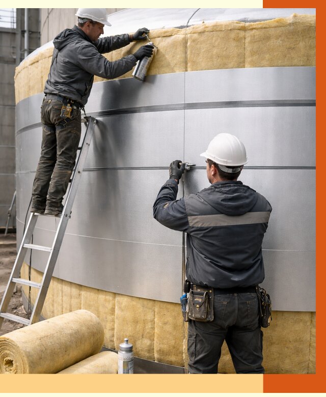 Утепление цистерны в Североуральске пенополиуретаном от 14936 руб. под ключ | ТепломастерСву