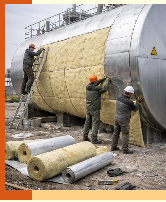Утепление резервуаров с топливом в Североуральске надежно и экономично