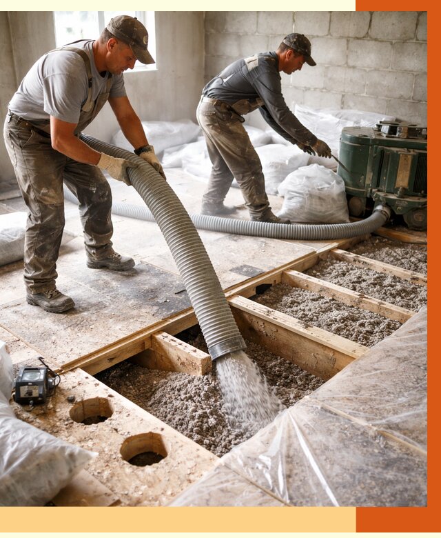 Заполнение пустот перекрытий в Североуральске от 4635 руб. под ключ | ТепломастерСву