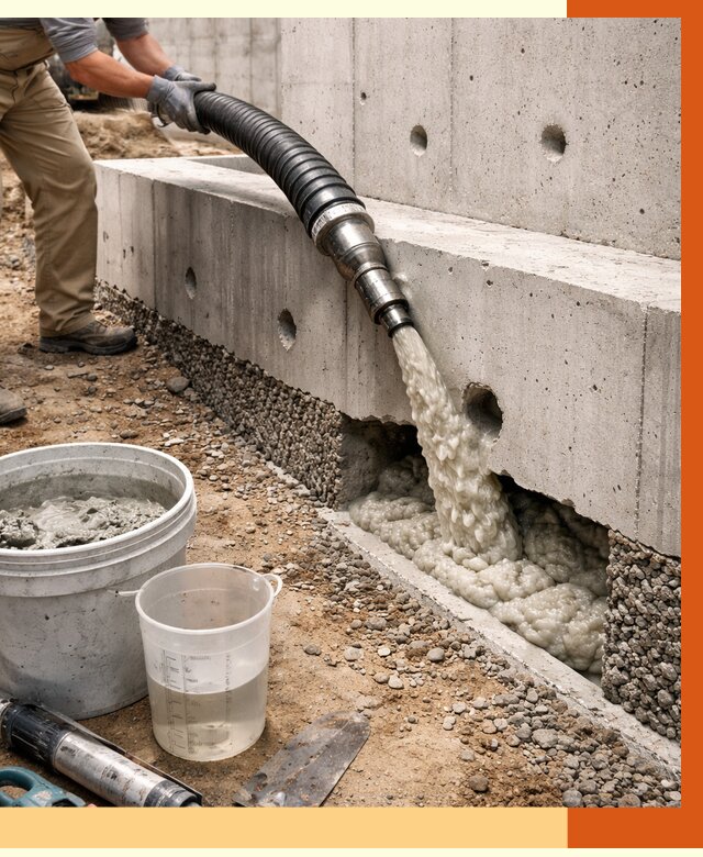 Заполнение полостей фундамента в Североуральске от 7005 руб. под ключ | ТепломастерСву