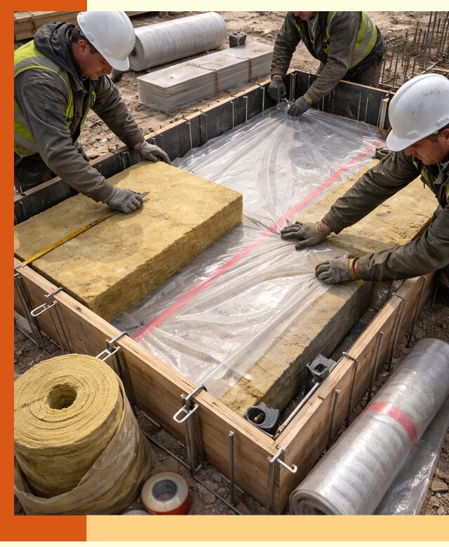 Теплоизоляция опалубки для строительства в Североуральске