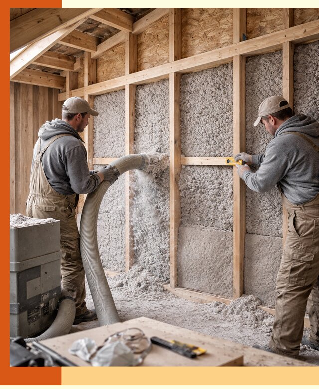 Утепление эковатой стен, потолков и перекрытий в Североуральске