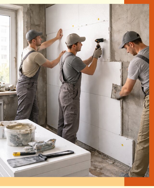 Утепление пенопластом домов и стен в Североуральске от 1906 руб. — ТепломастерСву