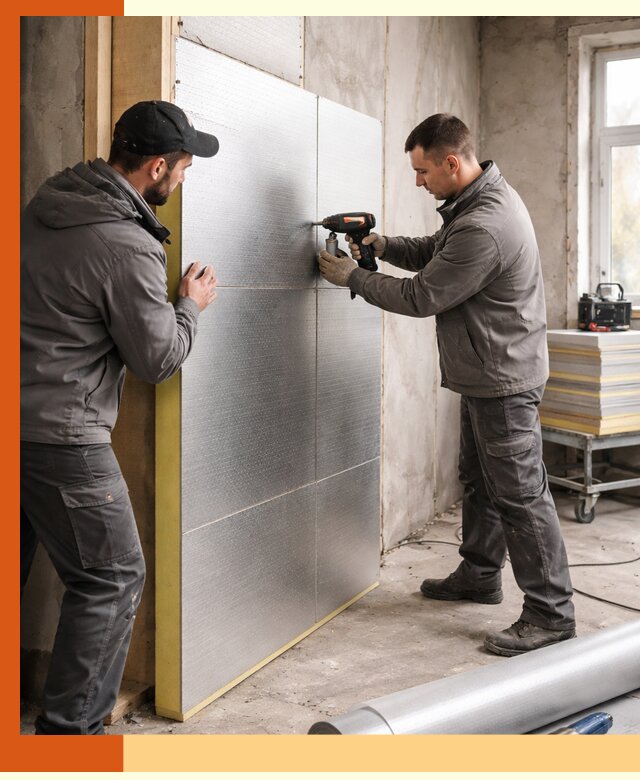 Утепление PIR панелями домов и зданий в Североуральске