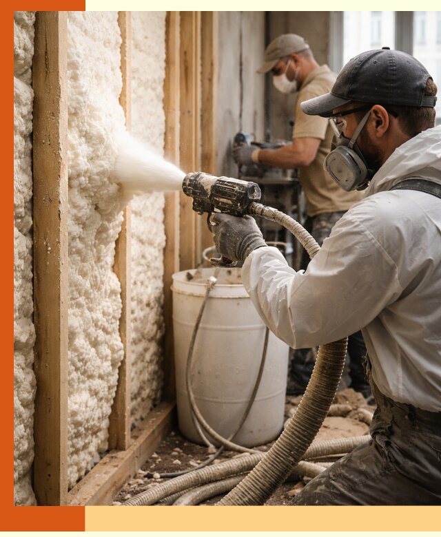 Утепление пеноизолом жилых и коммерческих объектов в Североуральске