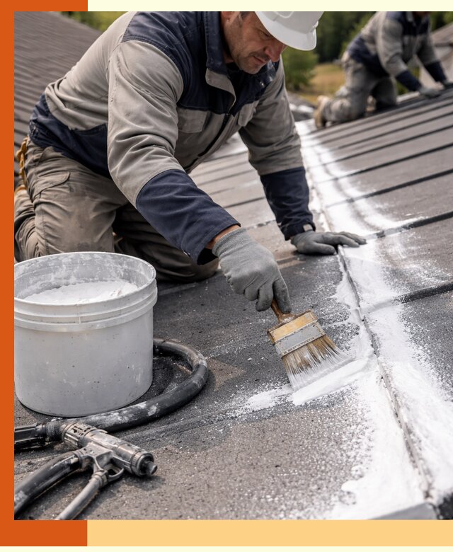 Утепление кровли жидкой теплоизоляцией в Североуральске