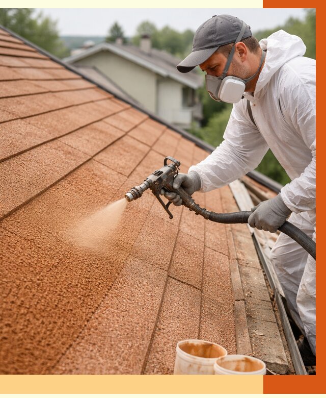 Утепление кровли жидкой пробкой в Североуральске от 2781 руб./м² под ключ | ТепломастерСву