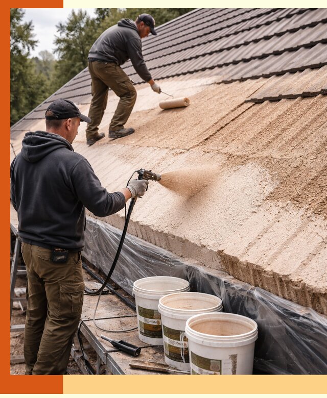 Утепление кровли жидкой пробкой в Североуральске для домов и зданий