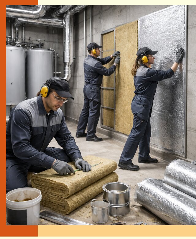 Шумоизоляция котельной в Североуральске: профессиональный монтаж и материалы