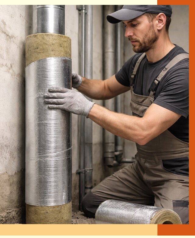 Шумоизоляция труб в Североуральске от 1236 руб. — шумоподавление и звукоизоляция труб | ТепломастерСву