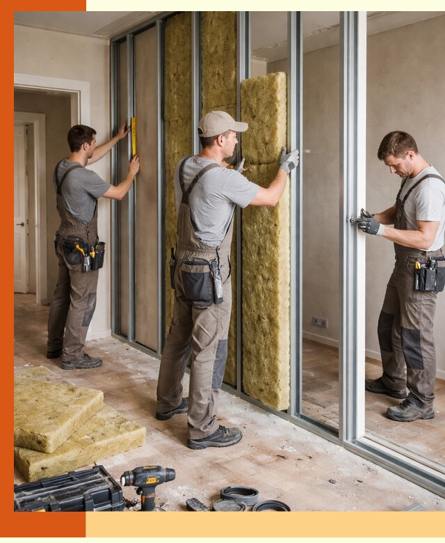 Шумоизоляция межкомнатных перегородок в Североуральске эффективно и надёжно