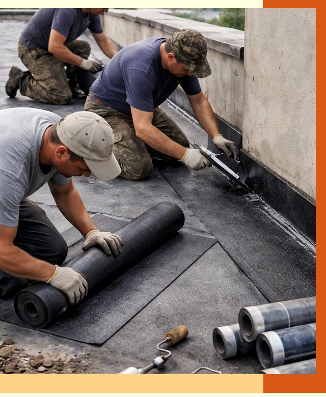 Гидроизоляция кровли в Североуральске от 4635 руб. — профессиональная гидроизоляция крыши | ТепломастерСву
