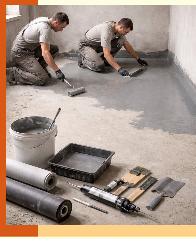 Гидроизоляция пола в Североуральске — надежная защита от влаги и протечек