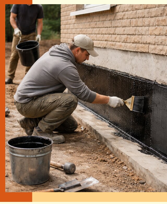 Гидроизоляция цоколя домов и зданий в Североуральске эффективными методами