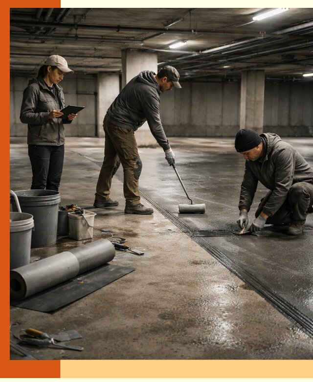 Гидроизоляция паркинга в Североуральске: качественная защита зданий